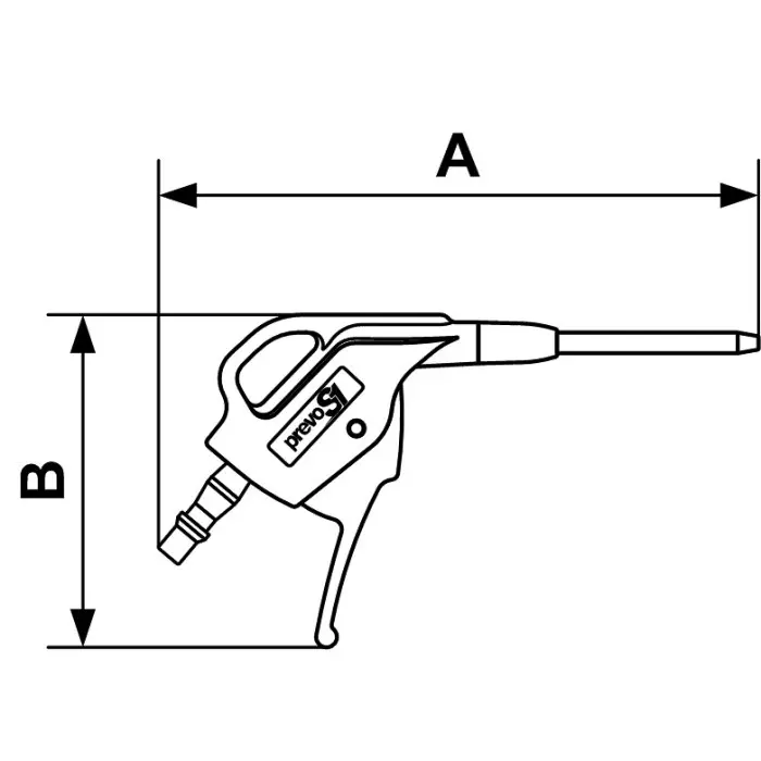 PREVOST 6 Bar Air Blo W Gun, British 6 Air Inlet (BSP), BBG 06MTL