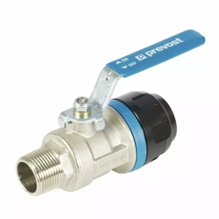 PREVOST 16 Bar Aluminium R 1 1/4 Shut Off Valve, 40 mm Outside Diameter, PPS1 RSIM4042