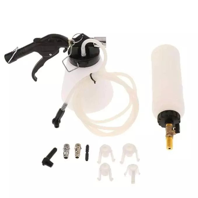AGE-TECH Pneumatic Brake Fluid Bleeder Kit Air Powered Type 90 – 120 PSI Working Pressure, YZ-9020