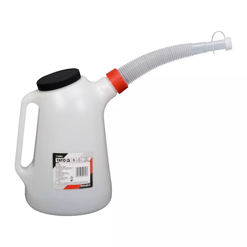 Yato GRE Oil Jug 5 L Capacity for Operational Fluids, YT-06985