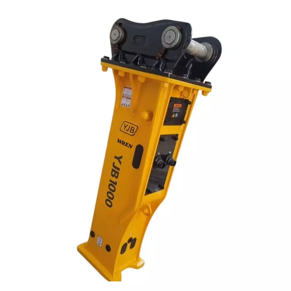 Wren Hydraulic Breaker 80-120 L/min Working Flow 100 mm Chisel Diameter for Industrial Use, YJB 1000