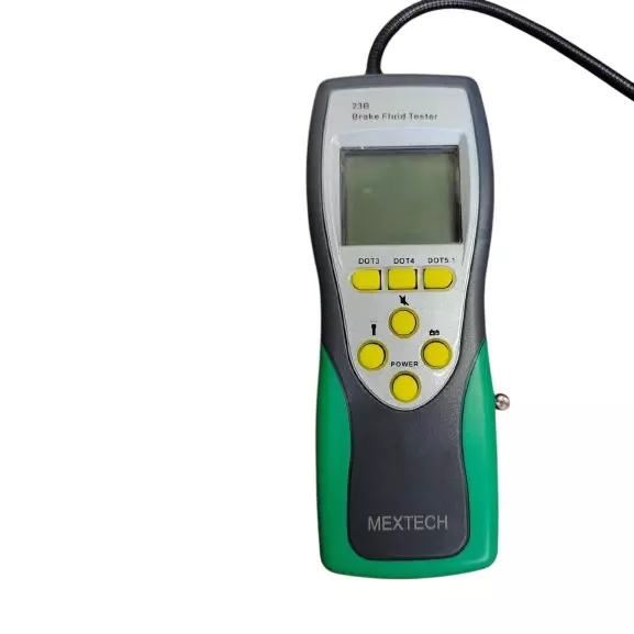 MEXTECH Brake Fluid Tester LCD with Backlight DOT3, DOT4, DOT5.1 Support Buzzer Alarm, Low Voltage Warning 23B