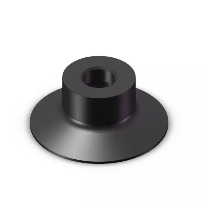 SMC 16 mm Flat With Groove Silicon Rubber Suction Cup, ZP3-16UMS (Pack of 10 )