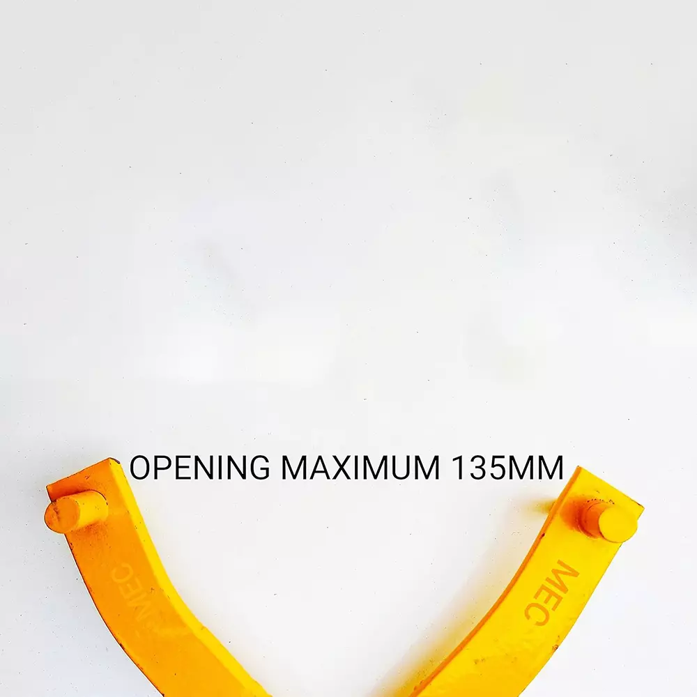 MEC Adjustable Wrench Holder Tool Set 132 mm Max. Opening with Rubber Grip Handle (Set of 2 Pcs)