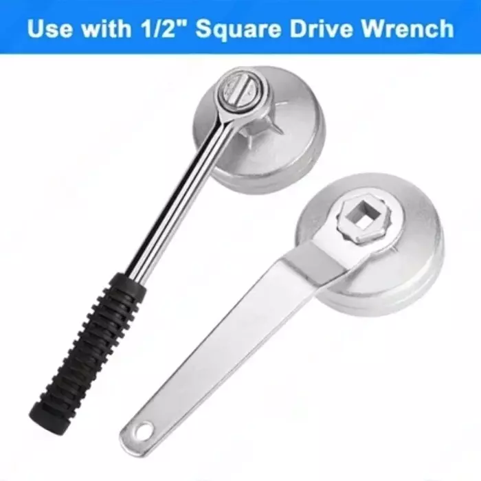 HUKUMS Cup Type Oil Filter Wrench Removal Socket Set Carbon Steel 12.7 mm (1/2 inch) Drive Size, HOFW23 (Set of 23 Pcs)