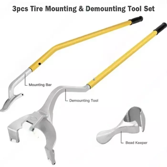 HUKUMS Tire Mount & Demount Tool Set for Tire Installation and Removal, HDMT3 (Set of 3 Pcs)