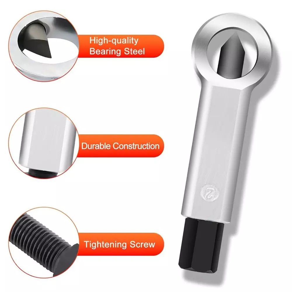 H9 Heavy Duty Nut Spliter 9-12 & 12-16 mm Clutch Head Metal Grey (Pack of 2)