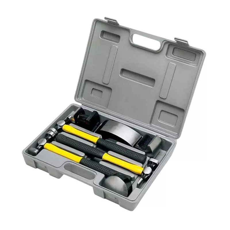 AGE-TECH Dolly Hammer Set Heat Treated Steel Fiberglass Handle with Rubber Grip, YZ-5046