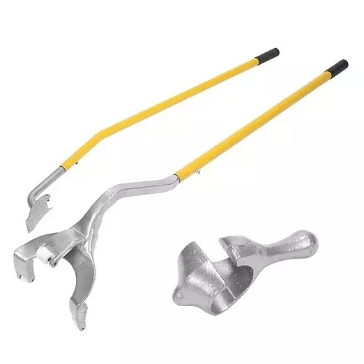 elephant-tire-mount-demount-tool-kit-steel-material-yellow-sliver-for-bead-keeper-tubeless-truck-bead-breaker
