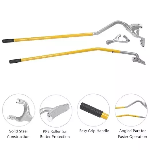 elephant-tire-mount-demount-tool-kit-steel-material-yellow-sliver-for-bead-keeper-tubeless-truck-bead-breaker