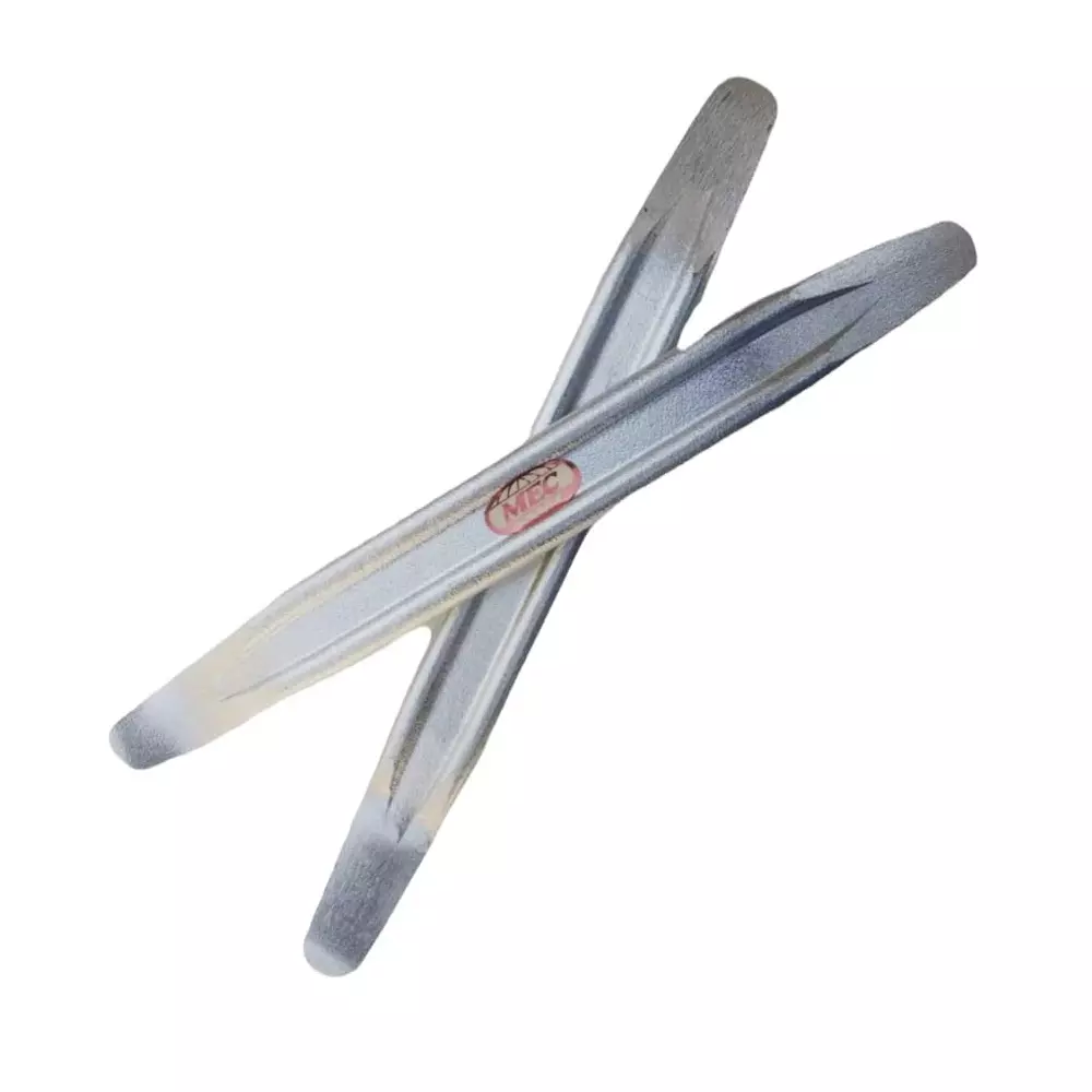 MEC Tyre Lever Tool Steel Chrome Plated 30 cm (12 inch) for Both Heavy-Duty Trucks and Light Vehicles, MEC11701 (Set of 2 Pcs)