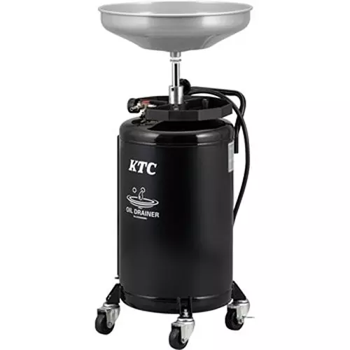 Ktc Air Pressure Oil Drainer Black 80L Tank Waste Pan Capacity 17L, GOD80DBK