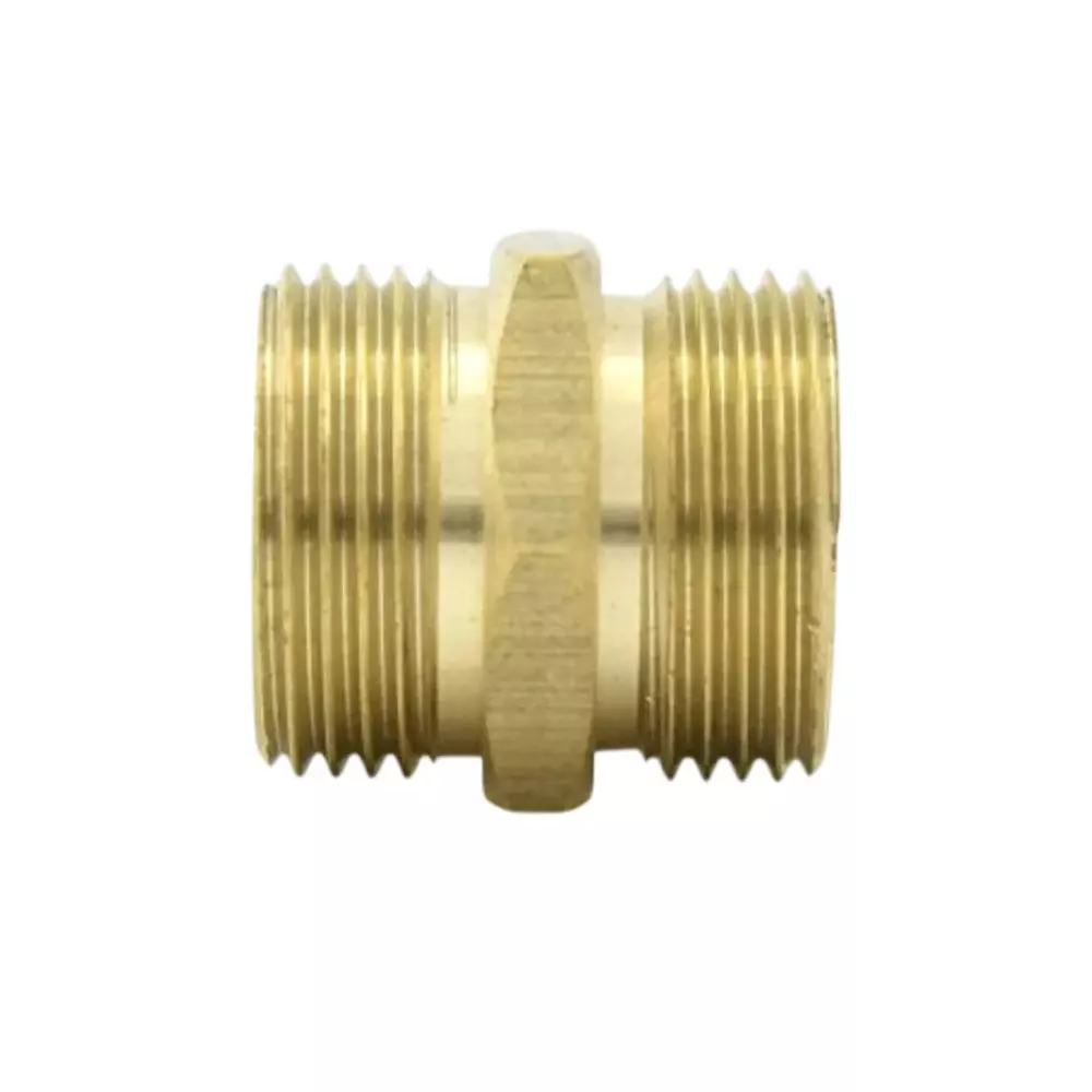 Zephyr Male to Male Converter Coupling 3/4 Inch to 3/4 Inch Gold for Hose & Pipe Connection, ZCT34M34M