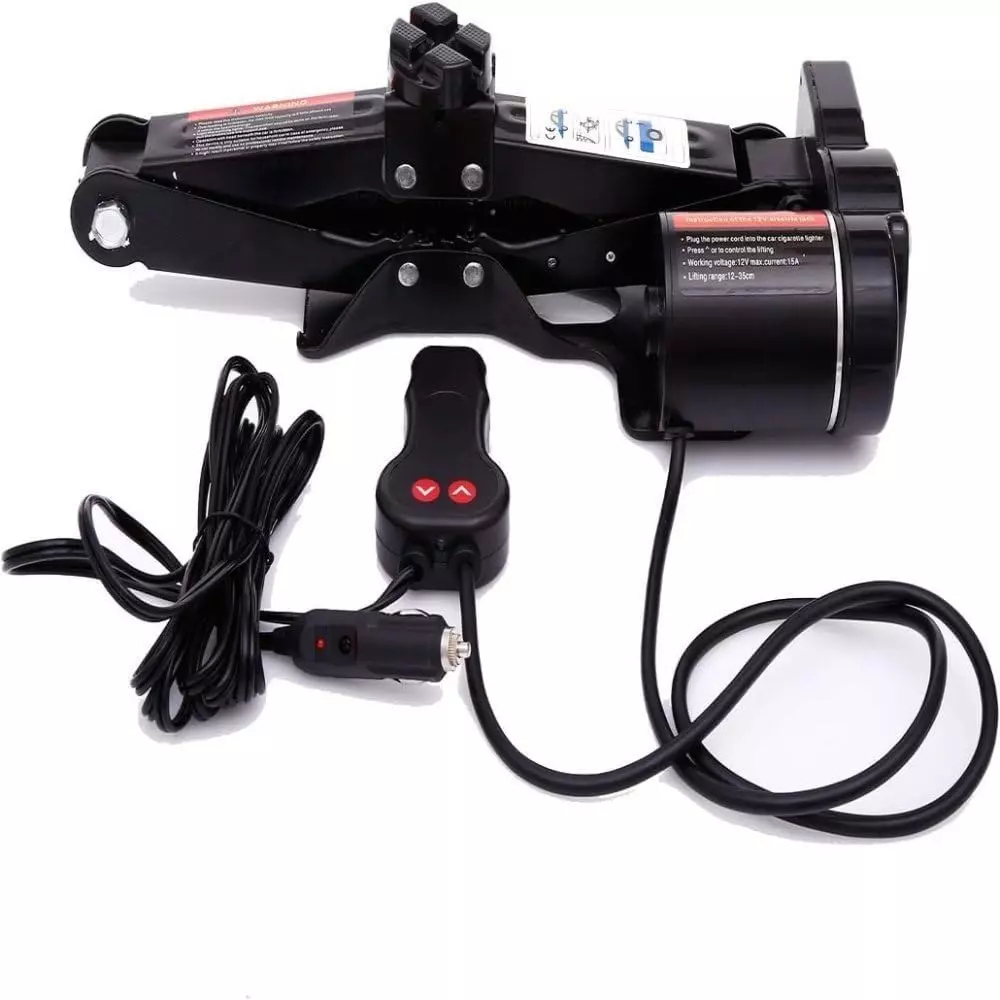 Nutronics 12 V DC 35 cm Lifting Height 2000 Kg Capacity Alloy Steel Floor Jack Lift, TY-EJ09