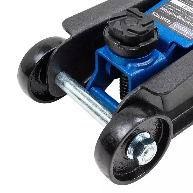 Scheppach Two-Piston Hydraulic Jack 2500 Kg Load Capacity 400 mm Maximum Lifting Height, Sch-T830031DS