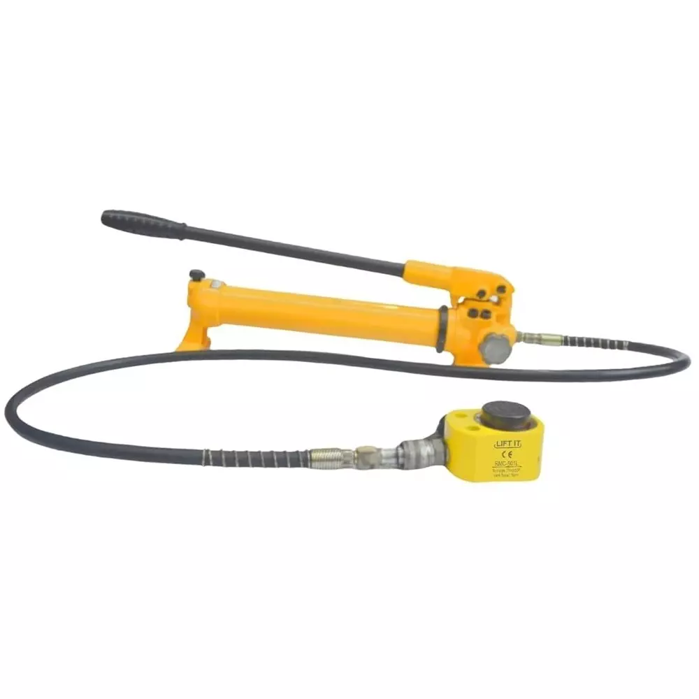 Liftit Hydraulic Button Jack with JCP 700 Pump 50 Ton Lifting 16 mm Stroke Length 138x115 mm Outside Dia., RMC-501 & JCP 700