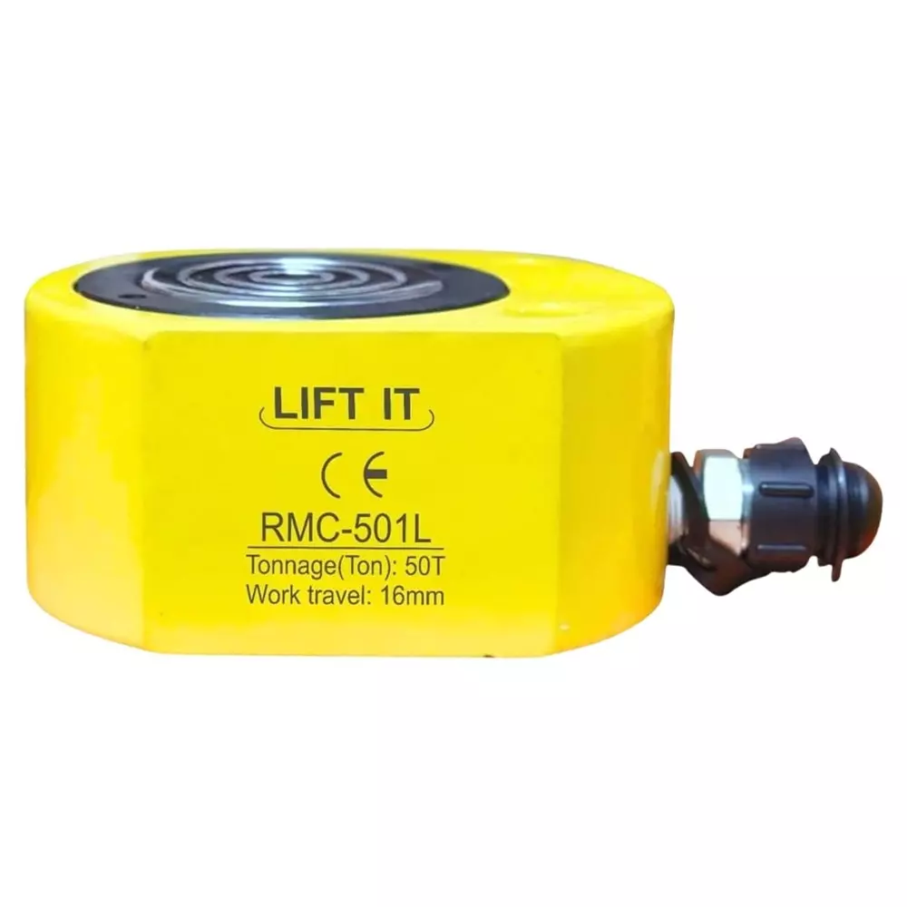 Liftit Hydraulic Button Jack with JCP 700 Pump 50 Ton Lifting 16 mm Stroke Length 138x115 mm Outside Dia., RMC-501 & JCP 700