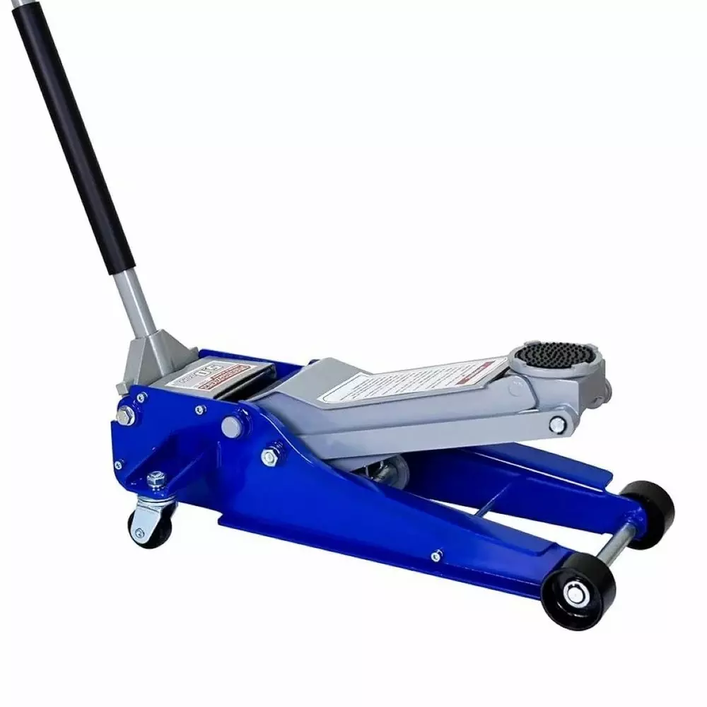 Blue-Point 3 Ton Load Capacity Hydraulic Floor Jack Mild Steel Body Used in Automobile Industry, YF3AP