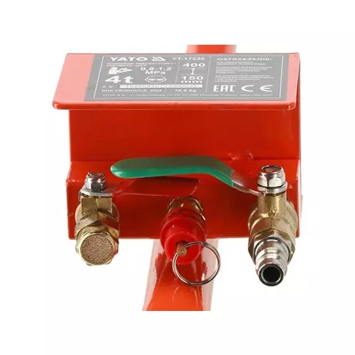 yato-4-ton-capacity-long-handle-pneumatic-jack-150-400-mm-lifting-height-and-08-12-mpa-working-pressure-yt-17230