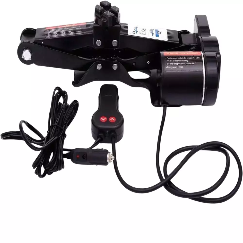 Hartley Floor Jack Lift 12 V DC 35 cm Lifting Height 2000 Kg Capacity Alloy Steel, TY-EJ09