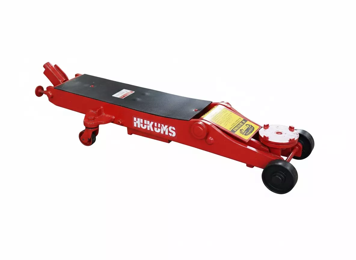HUKUMS Floor Trolley Jack with Oil Seal Kit 15000 Kg Capacity with 560 mm Max Lifting Height