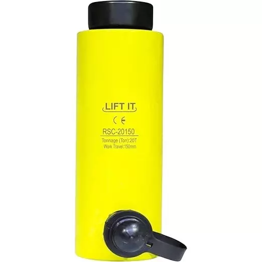 Liftit Hydraulic Single Cylinder Jack 20 Ton Lifting 150 mm Stroke Length 88 mm Outside Dia., RSC-20150