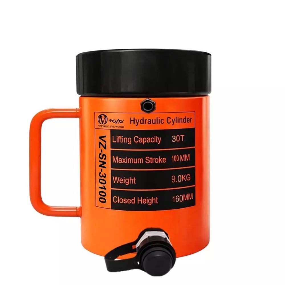 voltz-hydraulic-lifting-jack-with-cp-700-hydraulic-pump-single-acting-30-ton-lifting-capacity-and-100-mm-stroke-vz-sn-30100