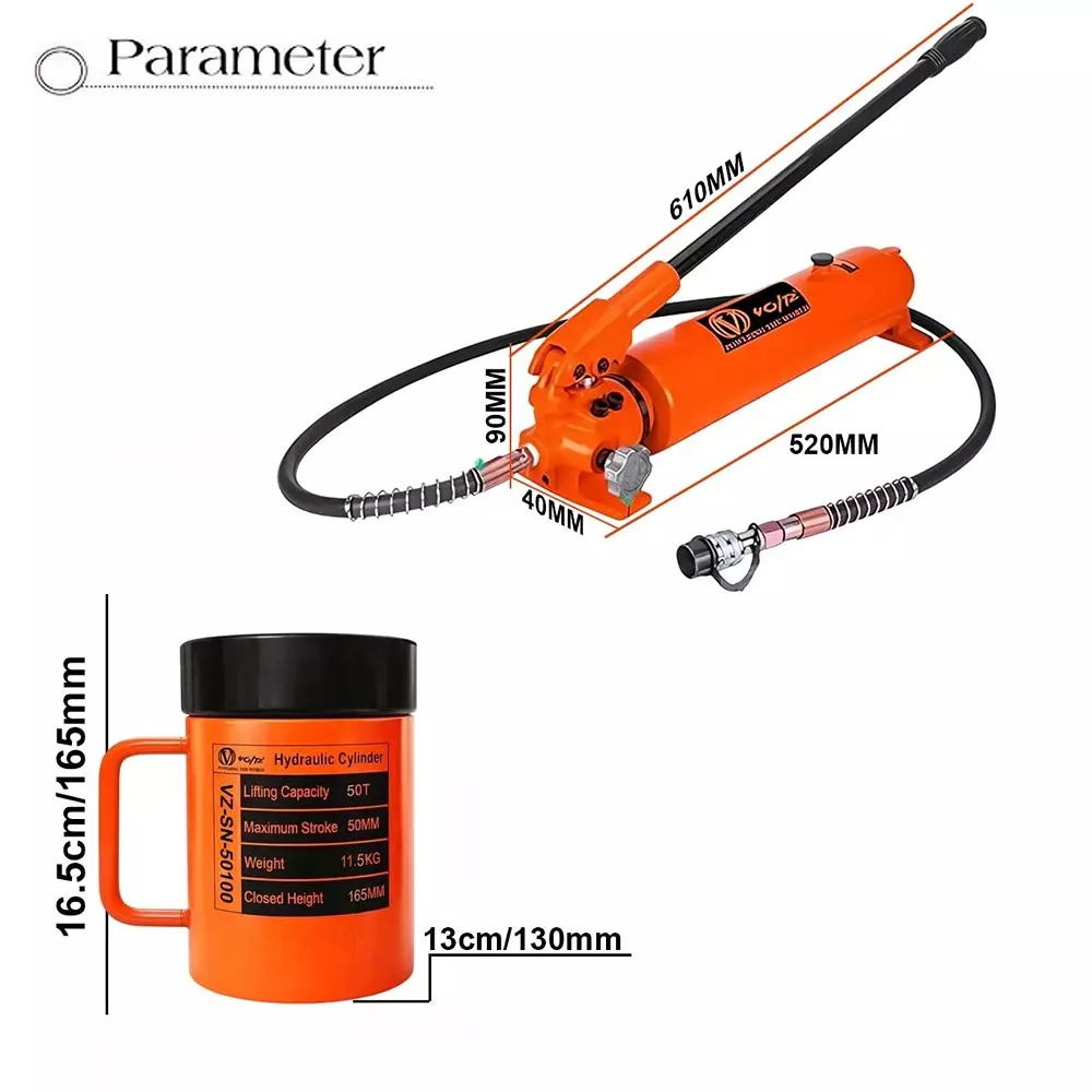 voltz-hydraulic-lifting-jack-with-cp-700a-hydraulic-pump-single-acting-50-ton-lifting-capacity-and-100-mm-stroke-vz-sn-50100