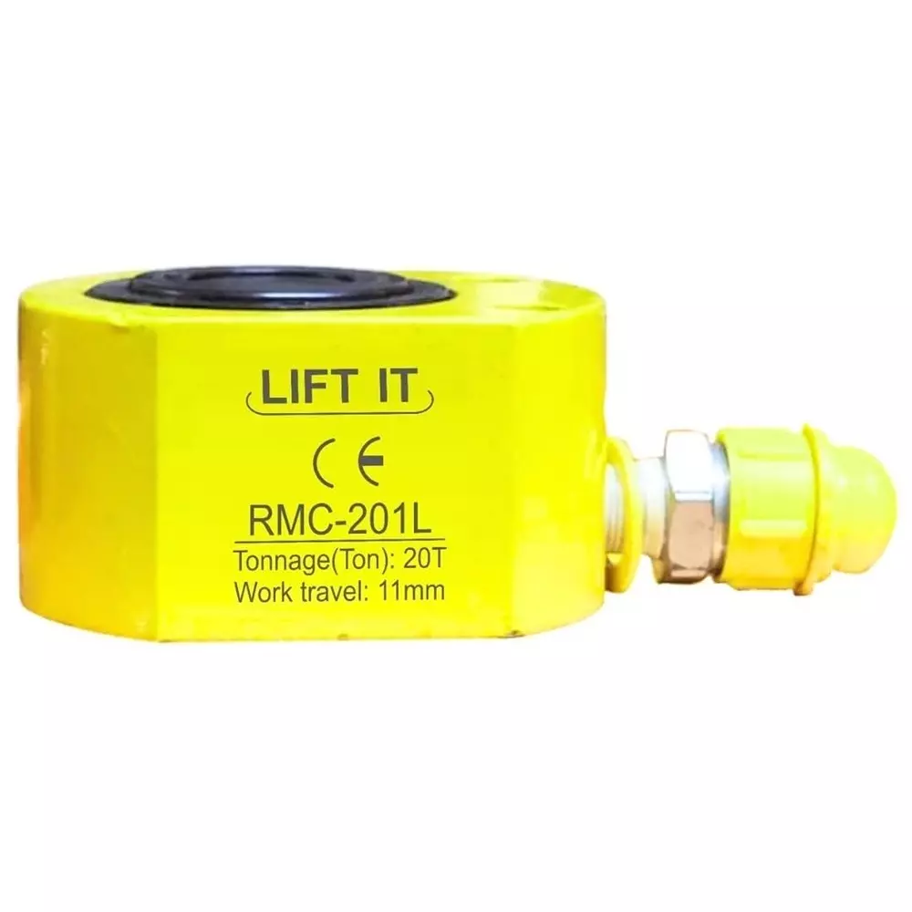 Liftit Hydraulic Button Jack with JCP 700 Pump 20 Ton Lifting 11 mm Stroke Length 100x77 mm Outside Dia., RMC-201 & JCP 700
