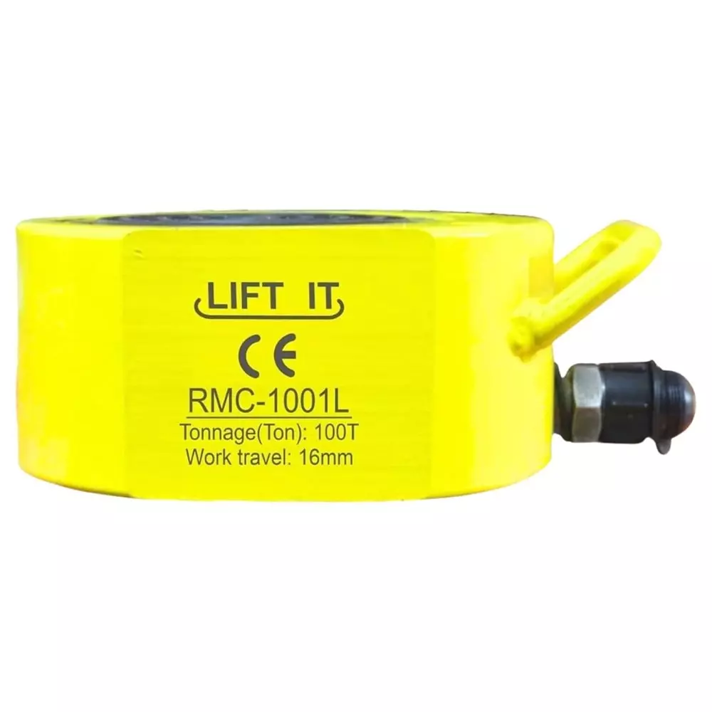 Liftit Hydraulic Button Jack with JCP 700 Pump 100 Ton Lifting 16 mm Stroke Length 185x160 mm Outside Dia., RMC-1001 & JCP 700