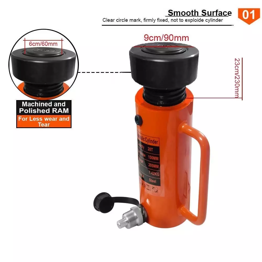 voltz-hydraulic-lifting-jack-with-cp-700-hydraulic-pump-single-acting-20-ton-lifting-capacity-and-150-mm-stroke-vz-sn-20150