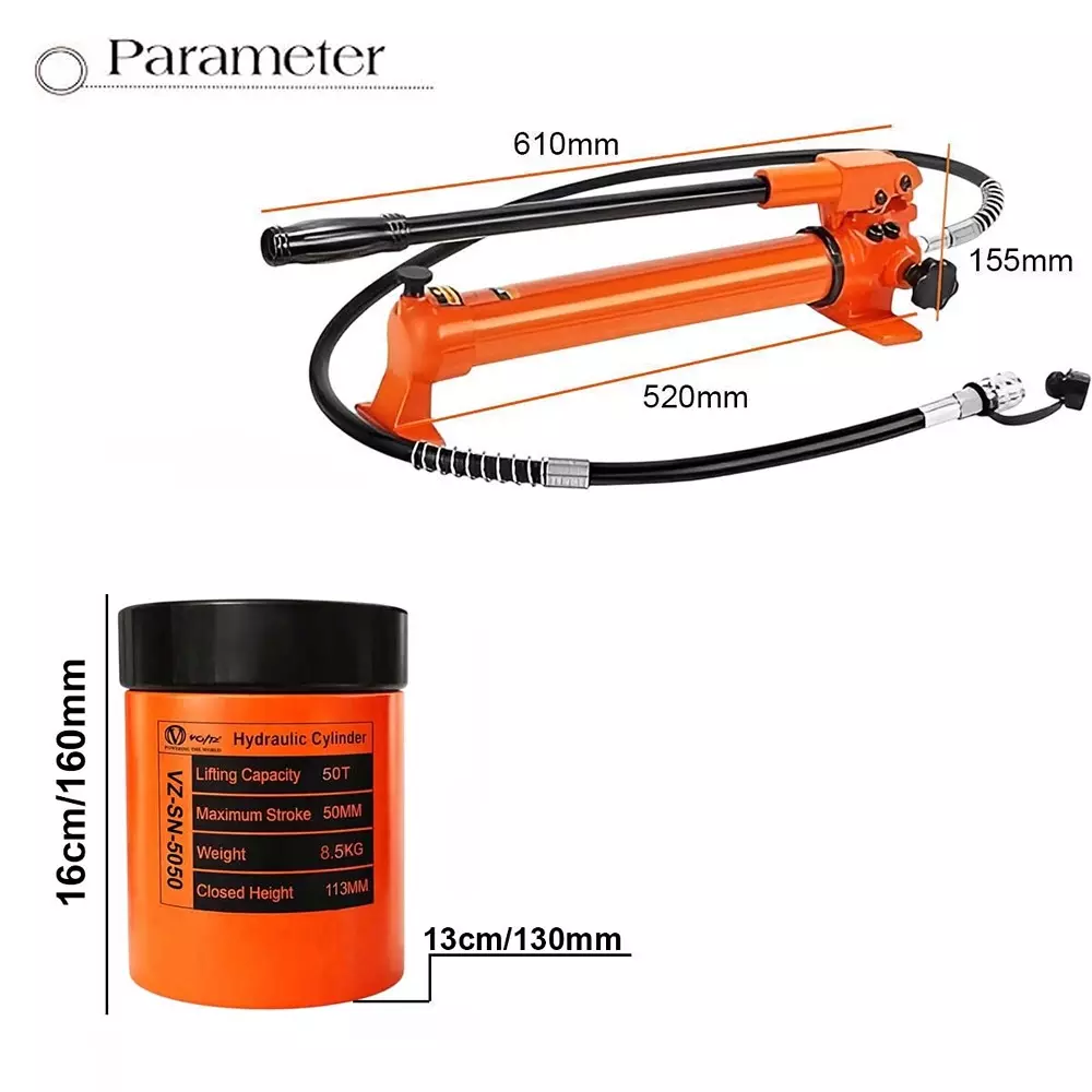 voltz-hydraulic-lifting-jack-with-cp-700-hydraulic-pump-single-acting-50-ton-lifting-capacity-and-50-mm-stroke-vz-sn-5050