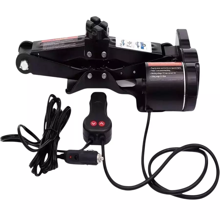 GENERIC Floor Jack Lift 2000 Kg Load Capacity Alloy Steel 12 V DC Black, TY-EJ09