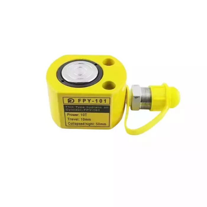 Hartley  Hydraulic Cylinder Jack with Hand Pump Kit Alloy Steel  Yellow