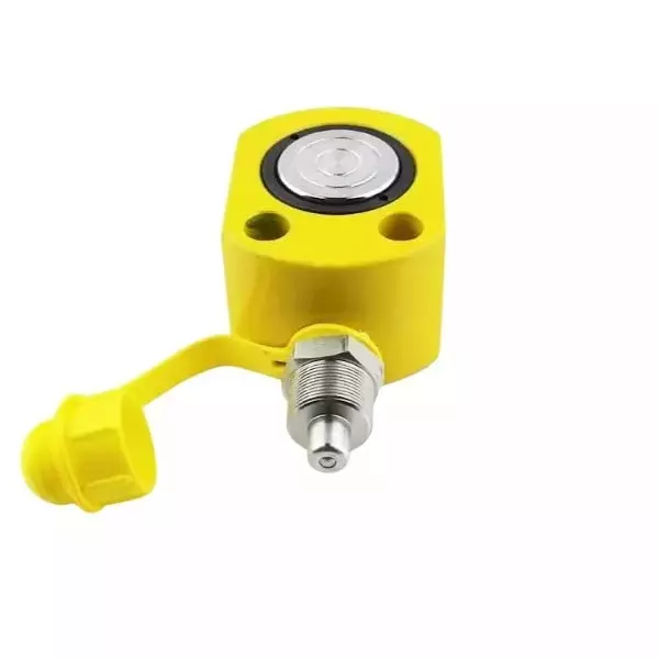 Hartley  Hydraulic Cylinder Jack with Hand Pump Kit 10 Ton (10000 Kg) Load Capacity Alloy Steel  Yellow, FPY-10+180