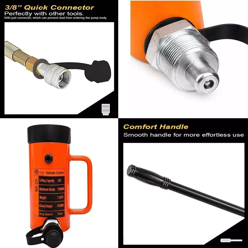 voltz-hydraulic-lifting-jack-with-cp-700-hydraulic-pump-single-acting-10-ton-lifting-capacity-and-150-mm-stroke-vz-sn-10150