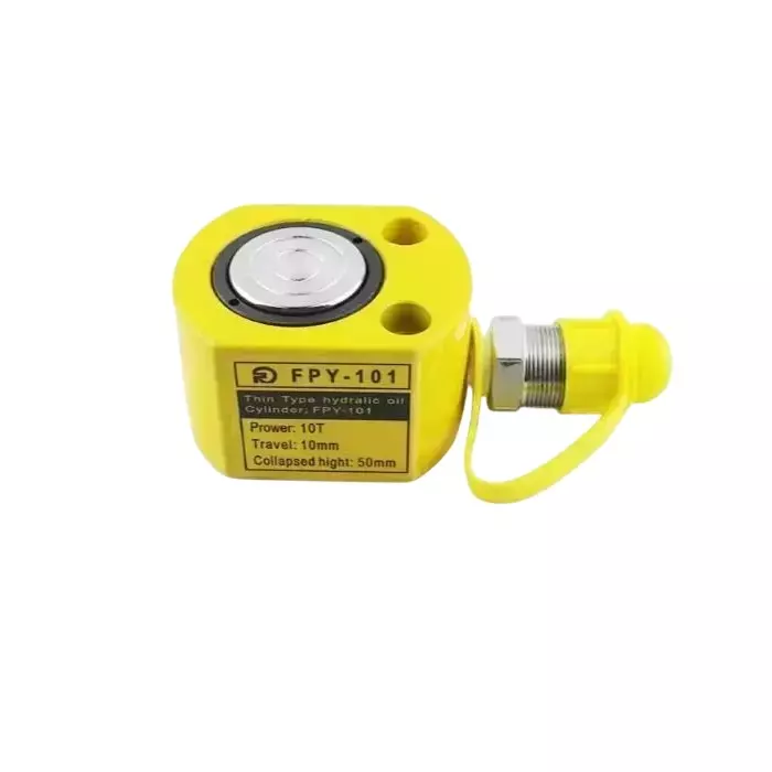 GENERIC Hydraulic Cylinder Jack with Hand Pump Kit 10 Ton (10000 Kg) Load Capacity Alloy Steel Yellow, FPY-10+180