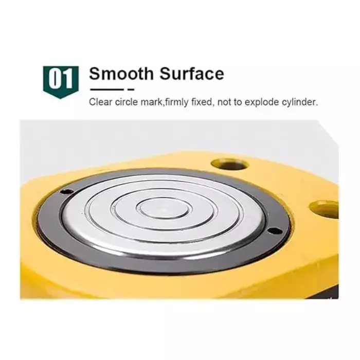 Hartley  Hydraulic Cylinder Jack with Hand Pump Kit 20 Ton (20000 Kg) Load Capacity Alloy Steel  Yellow, FPY-20+180