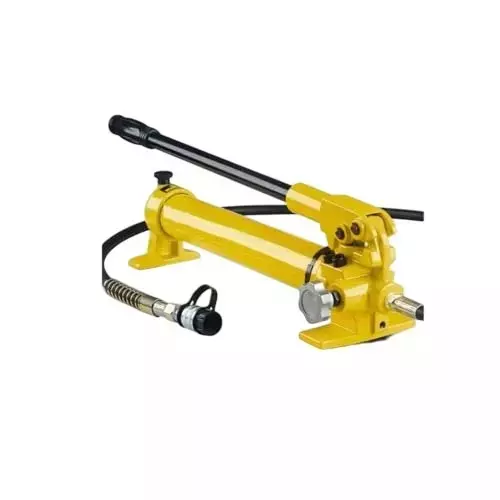 Hartley  Hydraulic Cylinder Jack with Hand Pump Single Acting Kit 50 Ton (50000 Kg) Load Capacity Metal  Yellow, RSC-5050+700