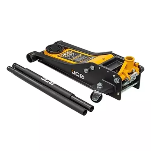 JCB Hydraulic Floor Jack with Rubber Pad 2.5 Ton (2500 Kg) Load Capacity for Automobile Industry, JCB-TH32515