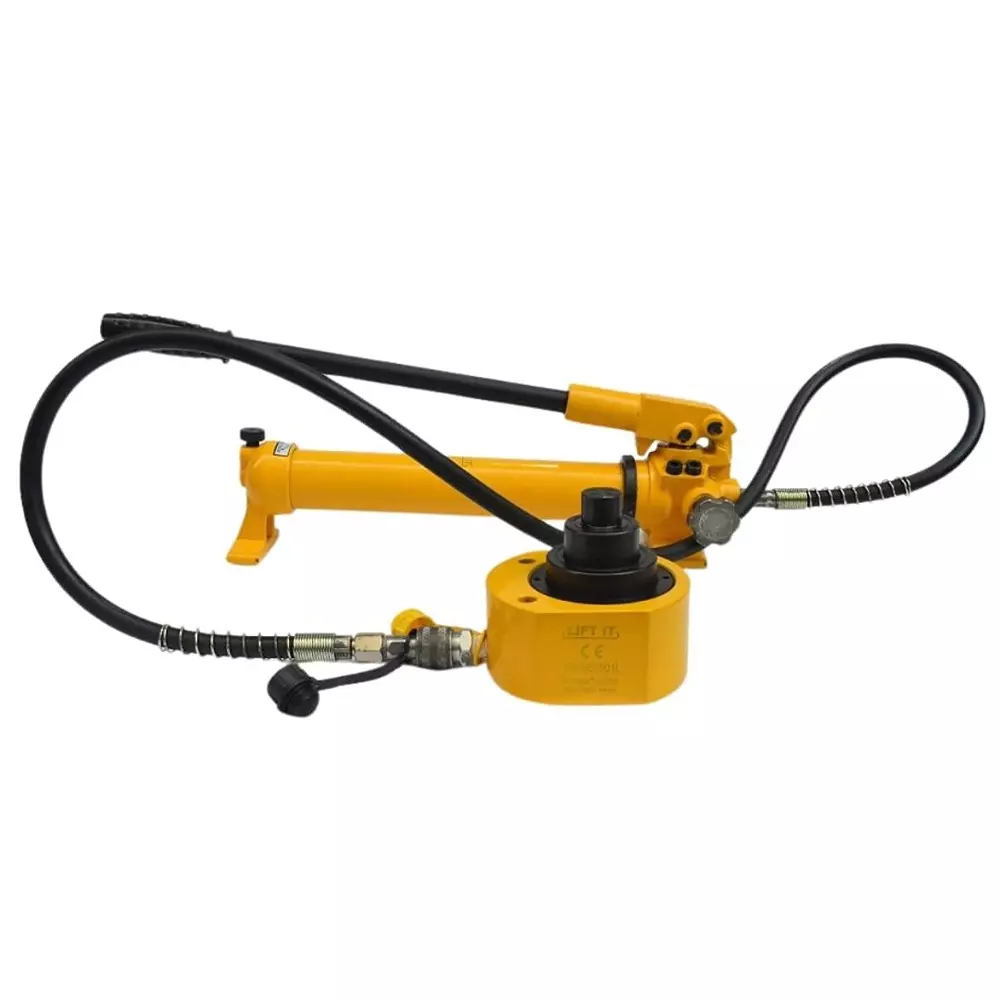 Liftit Hydraulic Multi Stage Jack with JCP 700 Pump 50 Ton Lifting 64 mm Stroke Length 138x115 mm Outside Dia., RSMB 50 1L