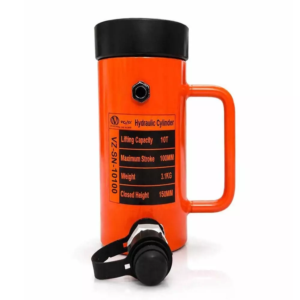 voltz-hydraulic-lifting-jack-with-cp-700-hydraulic-pump-single-acting-10-ton-lifting-capacity-and-100-mm-stroke-vz-sn-10100