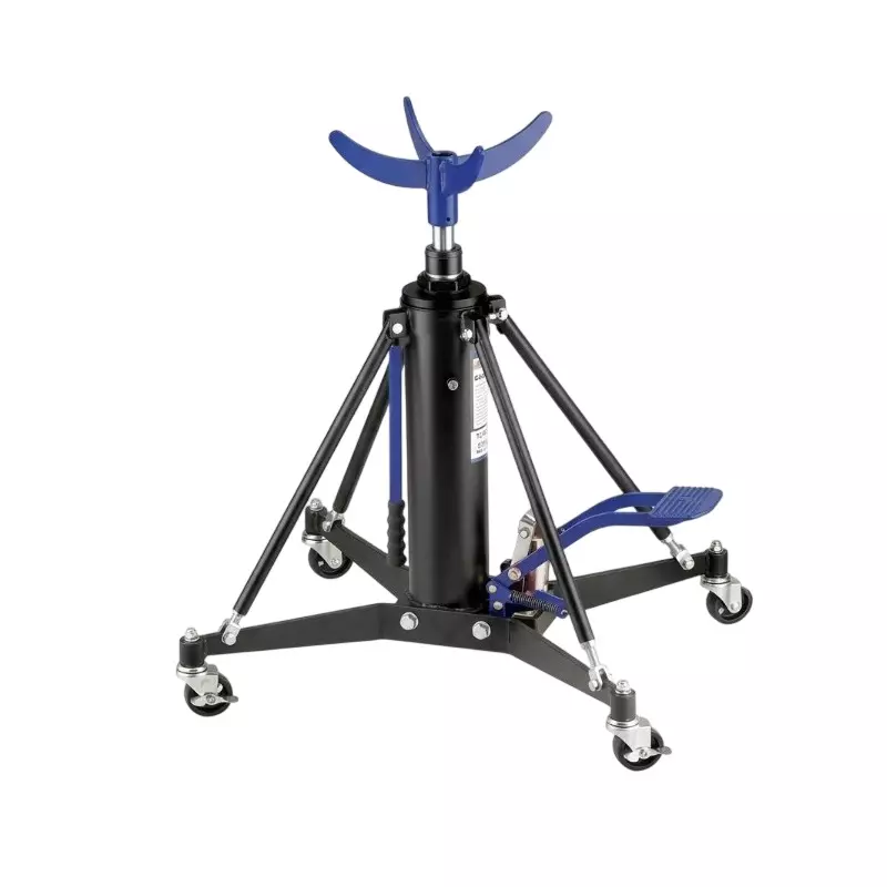 Blue-Point 1 Ton Load Capacity Transmission Jack Mild Steel Body Used in Automobile Industry, BLPTJ1TSG