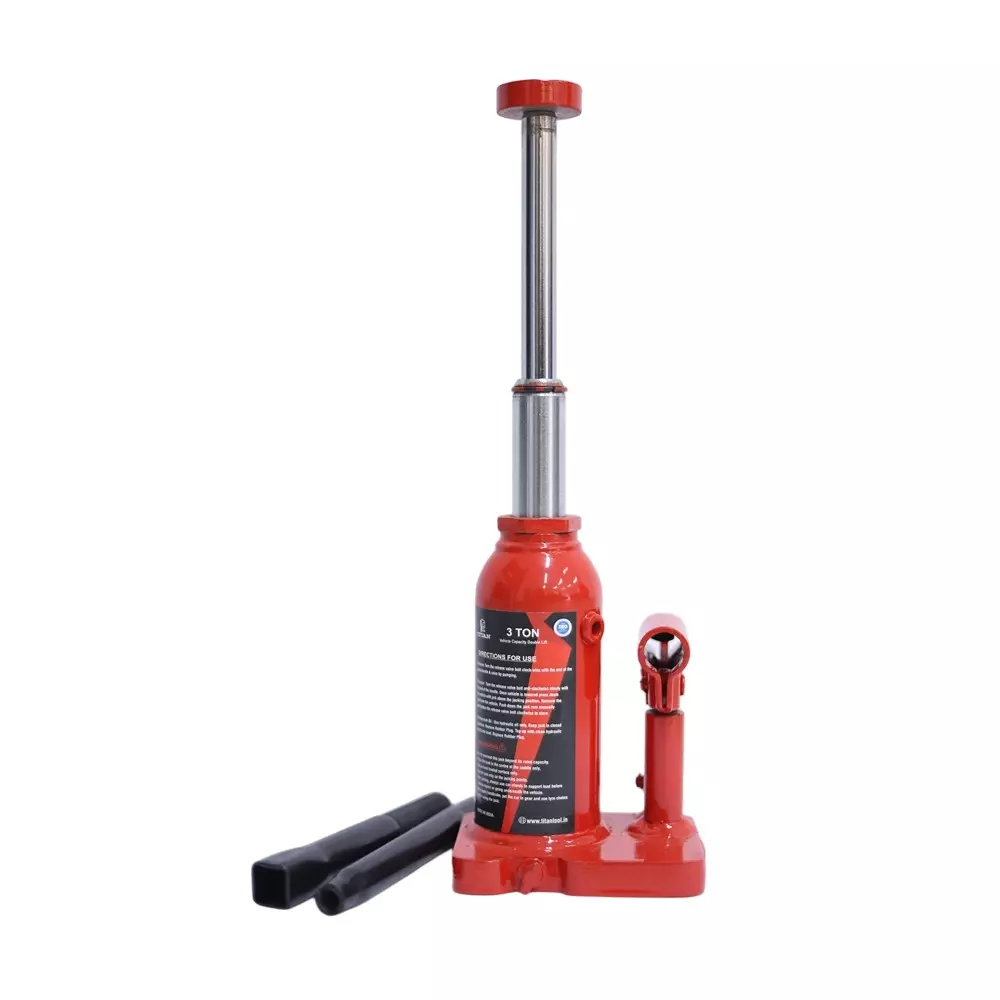 TITAN Hydraulic Bottle Jack 3 Ton (3000 Kg) Double Lift
