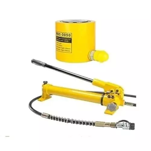 nutronics-hydraulic-cylinder-jack-kit-with-hand-pump-metal-50-mm-yellow-30-ton-30000-kg-load-capacity-for-industrial-use-rsc-3050700