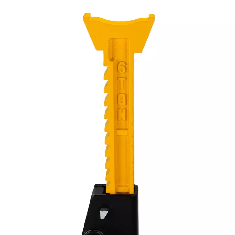 JCB Jack Stand with Pin 6 Ton (6000 Kg) Load Capacity Iron Yellow & Black, JCB-TH56002A