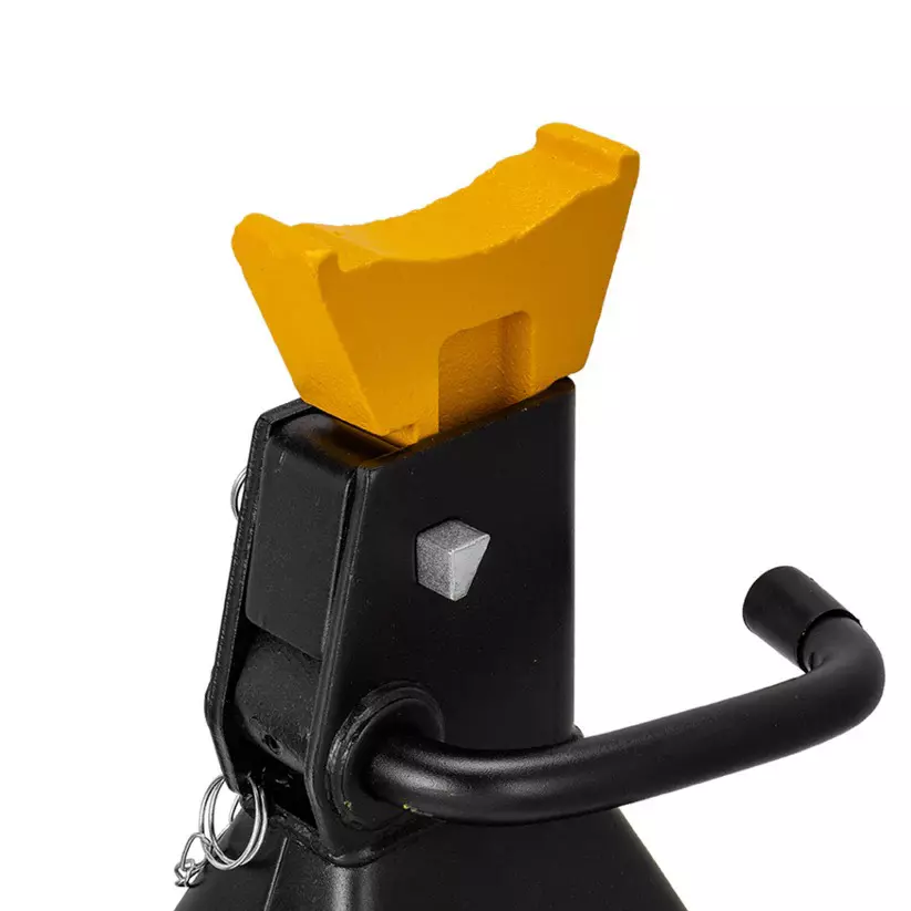 JCB Jack Stand with Pin 6 Ton (6000 Kg) Load Capacity Iron Yellow & Black, JCB-TH56002A