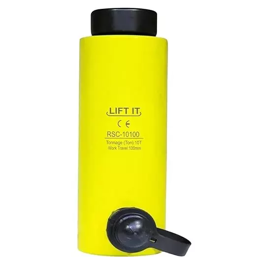 Liftit Hydraulic Single Cylinder Jack 10 Ton Lifting 100 mm Stroke Length 58 mm Outside Dia., RSC-10100