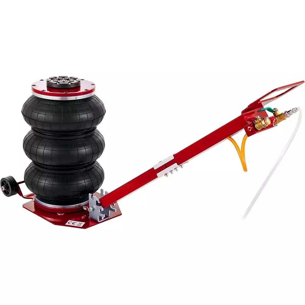 HUKUMS Pneumatic Air Bag Jack Quick Lift 3 Ton Load Capacity 400 mm Maximum Lifting Height with Extension Handle, HTBBJ3