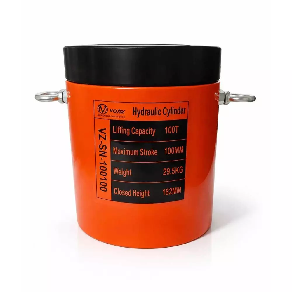 voltz-hydraulic-lifting-jack-with-cp-700a-hydraulic-pump-single-acting-100-ton-lifting-capacity-and-100-mm-stroke-vz-sn-100100